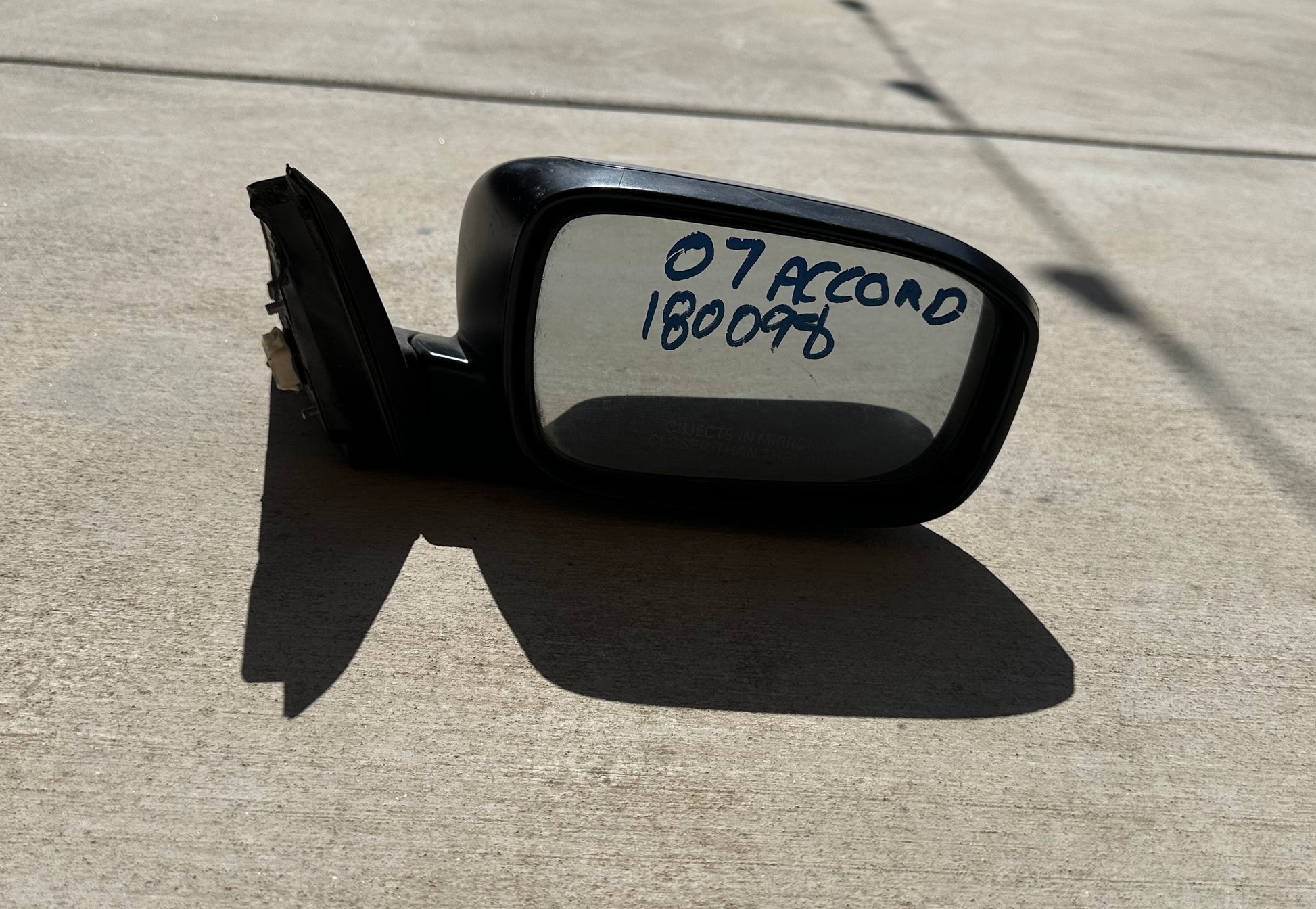 2007 Honda Accord Passenger Side Mirror